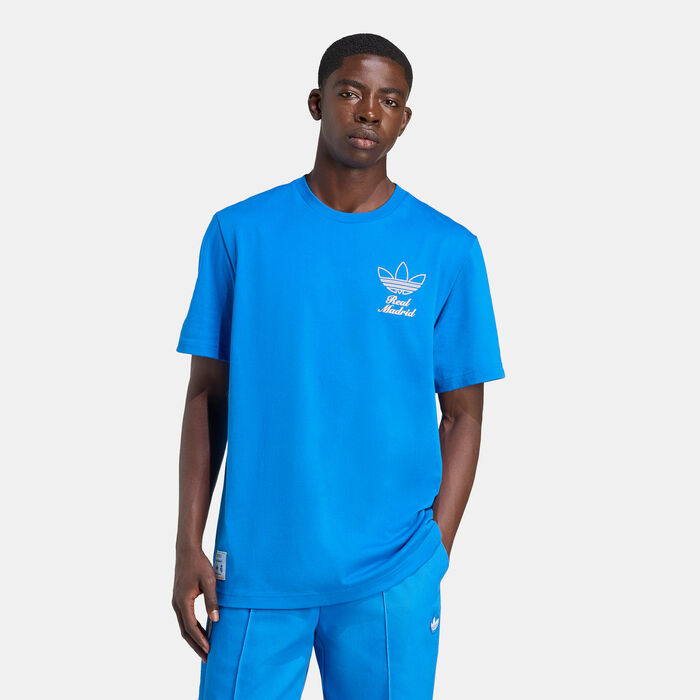adidas Men's Real Madrid Icon Graphic T-Shirt Blue image number 0