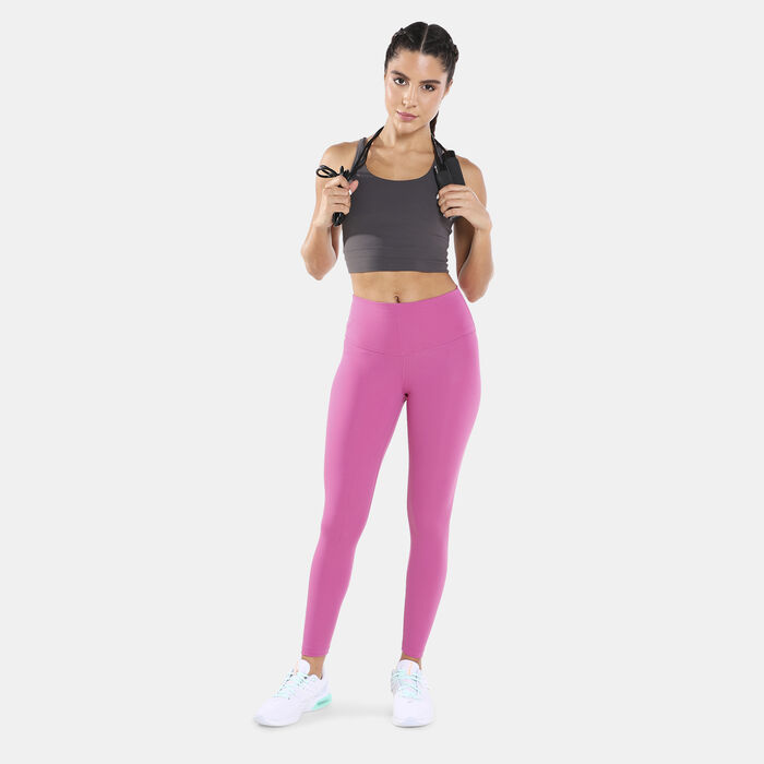 Nike Women's Yoga Luxe Infinalon Crop Top Grey image number 2