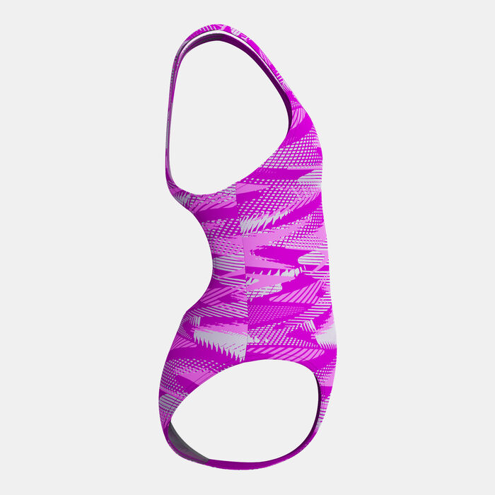 Speedo Kids' HyperBoom Medalist One-Piece Swimsuit Pink image number 2