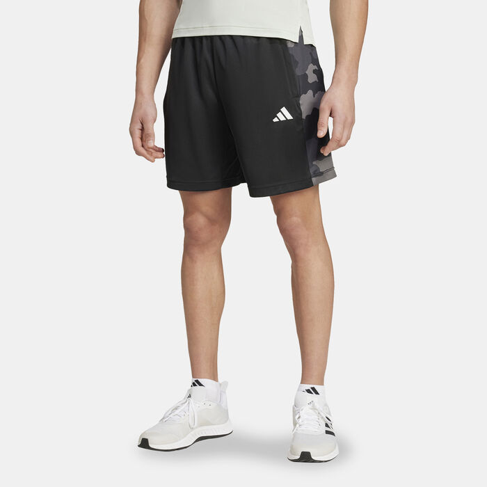 adidas Men's Train Essentials Camo Training Shorts Black adidas Men's Train Essentials Camo Training Shorts Black image number 0