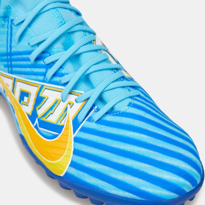Nike Men's Mercurial Zoom Superfly 9 Academy KM Turf Ground Football Shoe Blue Nike Men's Mercurial Zoom Superfly 9 Academy KM Turf Ground Football Shoe Blue image number 4