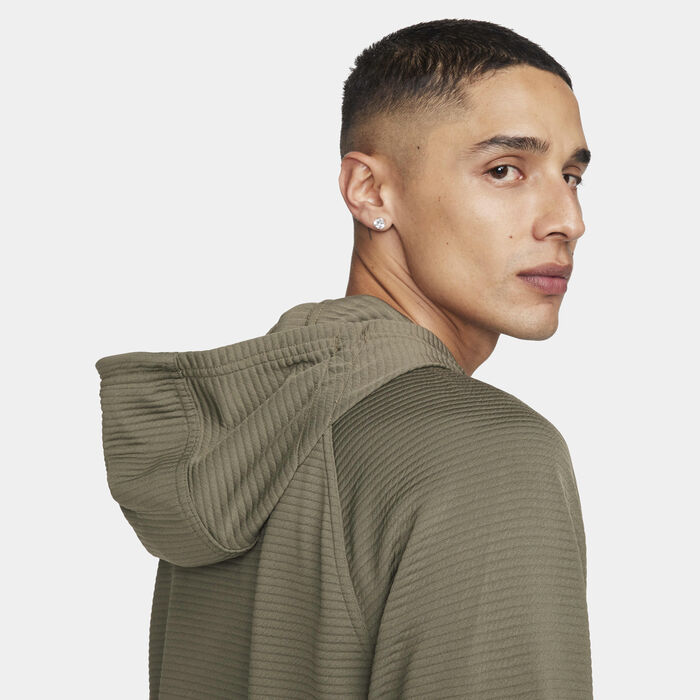 Nike Men's Dri-FIT Fleece Fitness Sweatshirt Green Nike Men's Dri-FIT Fleece Fitness Sweatshirt Green image number 5