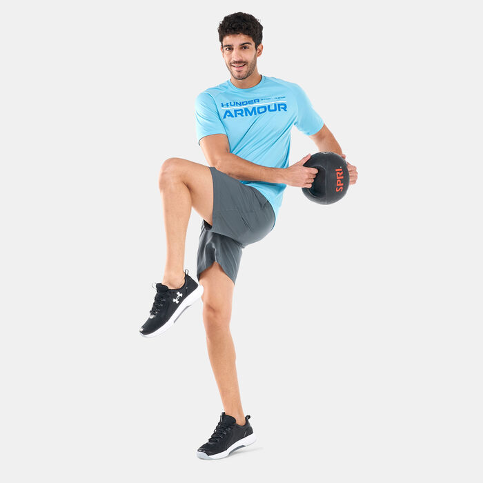 Under Armour Men's UA Tech 2.0 Wordmark T-Shirt Grey Under Armour Men's UA Tech 2.0 Wordmark T-Shirt Grey image number 2