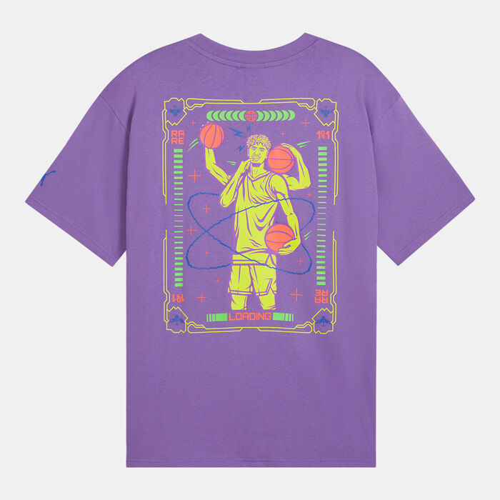 PUMA Men's Melo Spark T-Shirt Purple PUMA Men's Melo Spark T-Shirt Purple image number 1