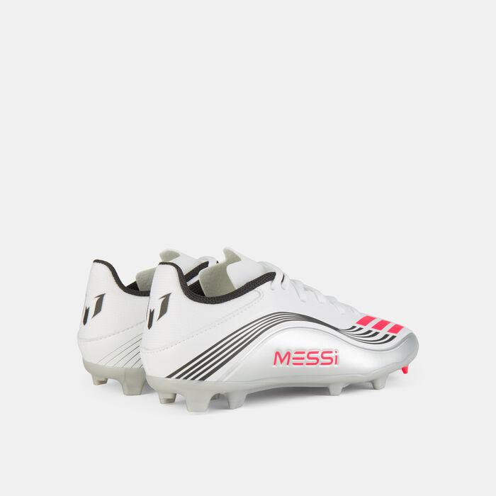 adidas Kids' F50 Messi League Firm/Multi-Ground Football Shoes White adidas Kids' F50 Messi League Firm/Multi-Ground Football Shoes White image number 2