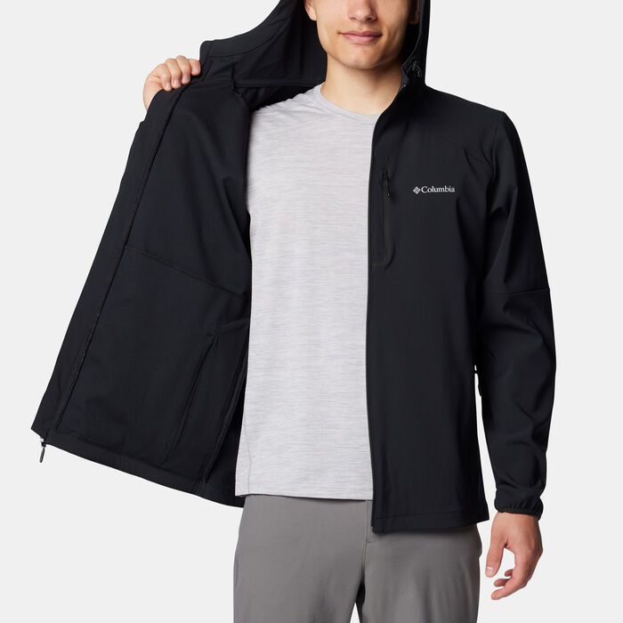 Columbia Men's Tech Softshell Hoodie Black Columbia Men's Tech Softshell Hoodie Black image number 3