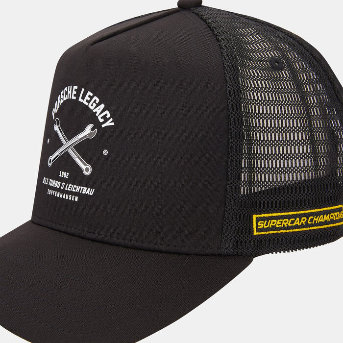 PUMA Porsche Legacy Garage Crew Trucker Cap Black PUMA Porsche Legacy Garage Crew Trucker Cap Black image number 2
