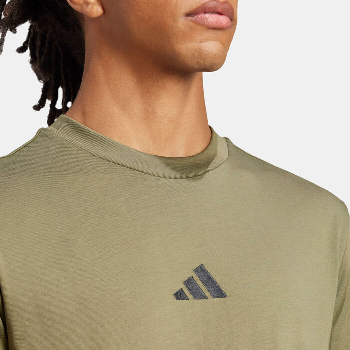 adidas Men's Essentials T-Shirt Green adidas Men's Essentials T-Shirt Green image number 2
