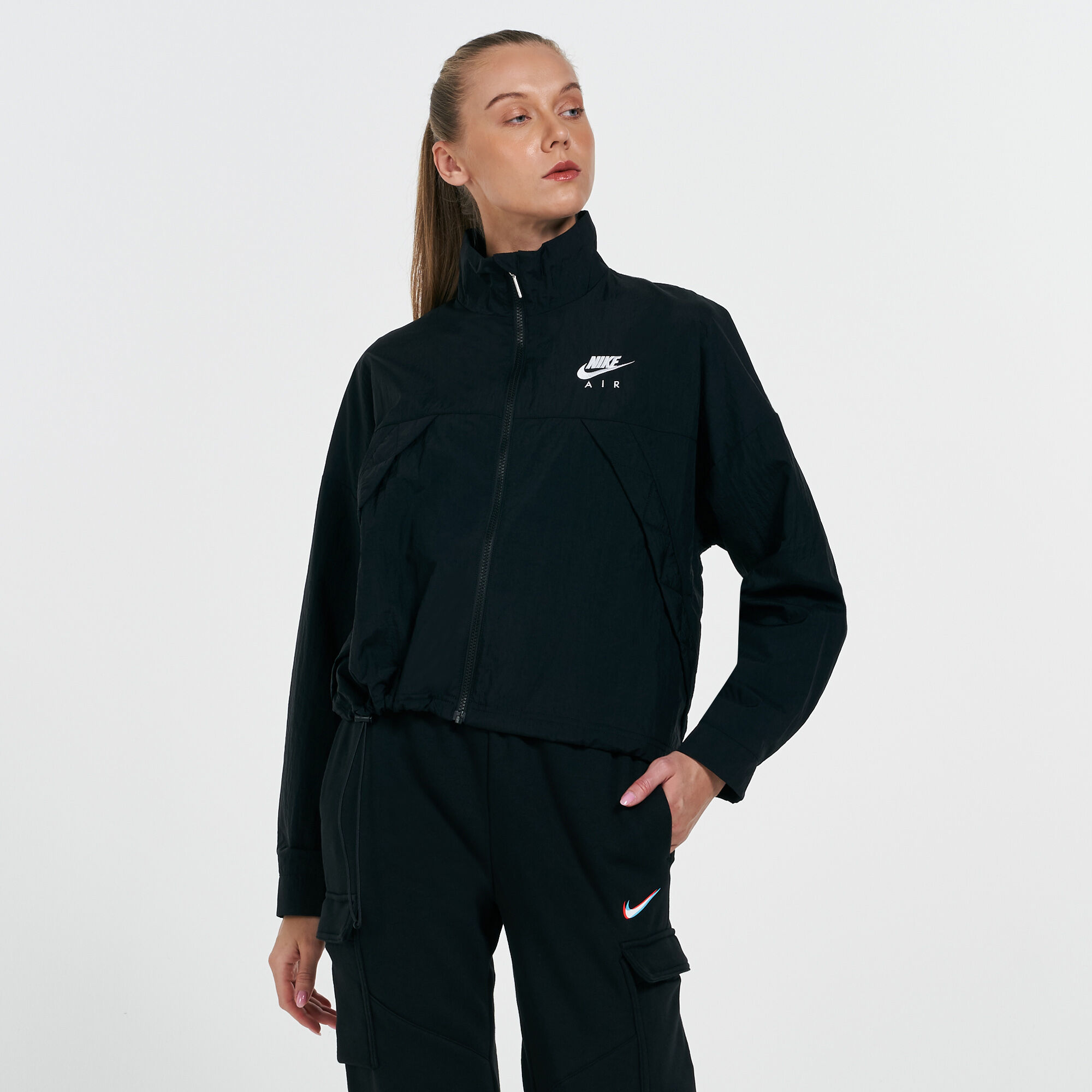 Sportswear women's online woven jacket black