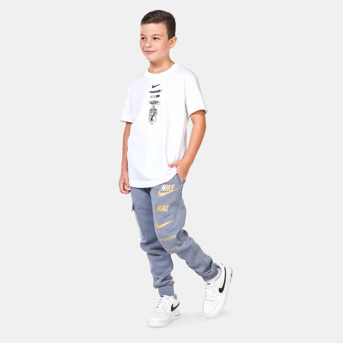 Nike Kids' Sportswear Fleece Cargo Joggers (Older Kids) Grey Nike Kids' Sportswear Fleece Cargo Joggers (Older Kids) Grey image number 2