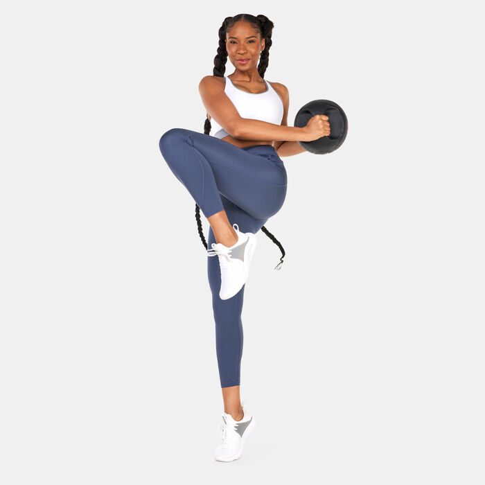 Under Armour Women's UA RUSH™ Ankle Leggings Grey Under Armour Women's UA RUSH™ Ankle Leggings Grey image number 2