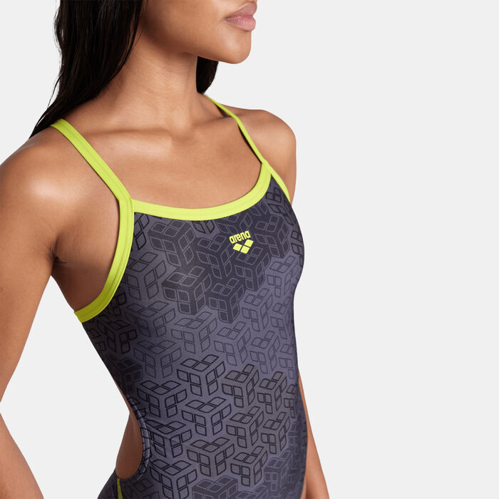 Arena Women's Kikko Challenge Back One-Piece Swimsuit Black image number 3