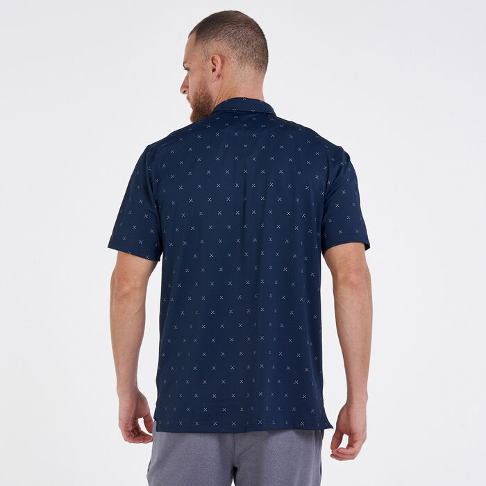 Nike Golf Men's Golf Dri-FIT Printed Polo Shirt Blue Nike Golf Men's Golf Dri-FIT Printed Polo Shirt Blue image number 1