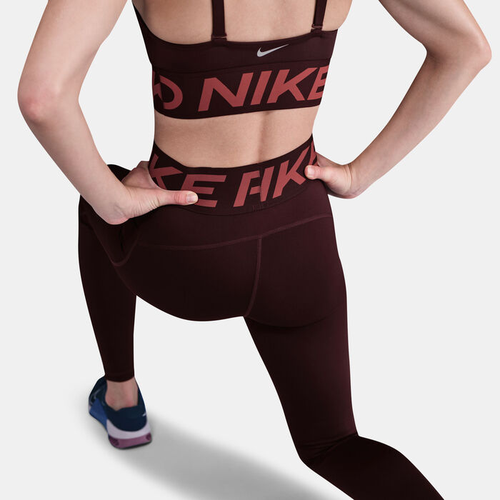Nike Women's Pro Sculpt Training Leggings Pink Nike Women's Pro Sculpt Training Leggings Pink image number 4