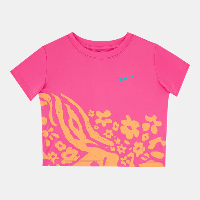 Nike Kids' Wild Flower Tempo T-Shirt and Shorts Set Pink Nike Kids' Wild Flower Tempo T-Shirt and Shorts Set Pink image number 1