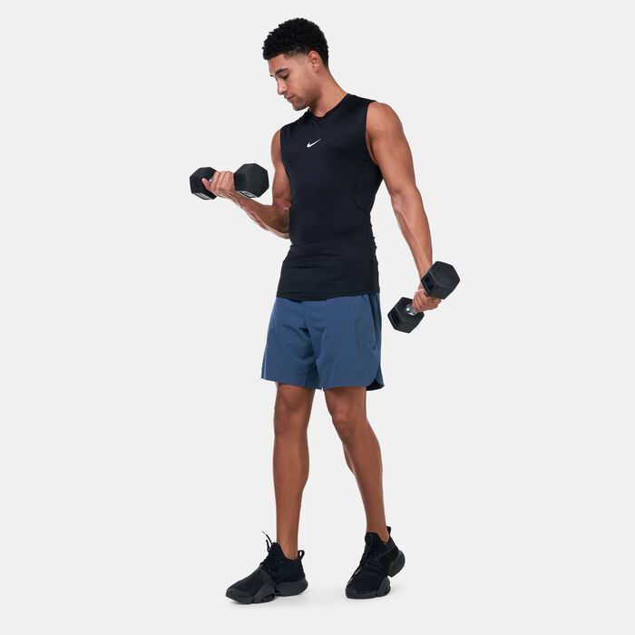 Nike Men's Pro Dri-FIT Fitness Top Black image number 2