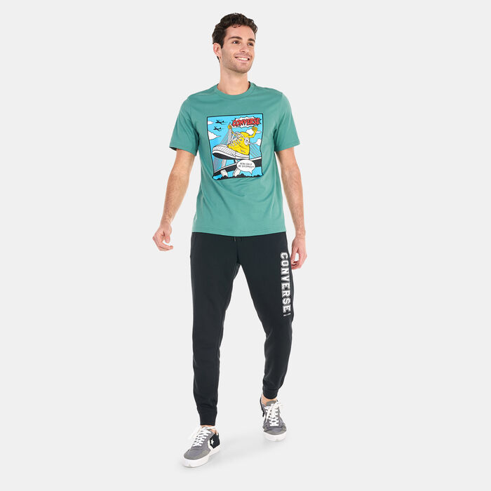 Converse Men's Shoe Hero T-Shirt Green Converse Men's Shoe Hero T-Shirt Green image number 2