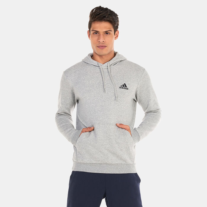adidas Men's Essentials Fleece Hoodie Grey adidas Men's Essentials Fleece Hoodie Grey image number 0