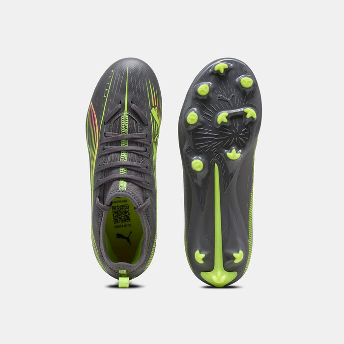 PUMA Kids' ULTRA 5 MATCH Firm Ground/Artificial Ground Football Shoes yellow image number 3