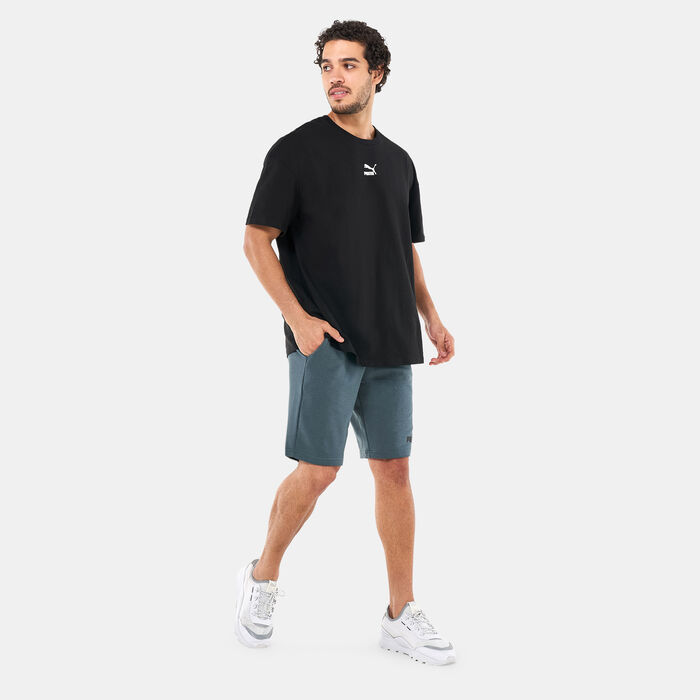 PUMA Men's Essentials+ Two-Tone Shorts Grey PUMA Men's Essentials+ Two-Tone Shorts Grey image number 2