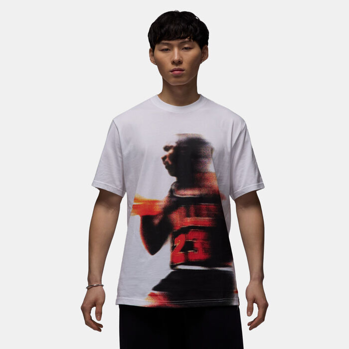 Jordan Men's Sport Dri-FIT Graphic T-Shirt White image number 0