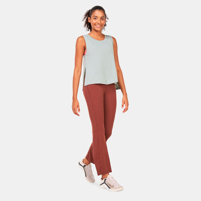 Nike Women's Yoga Dri-FIT Tank Top Grey Nike Women's Yoga Dri-FIT Tank Top Grey image number 2
