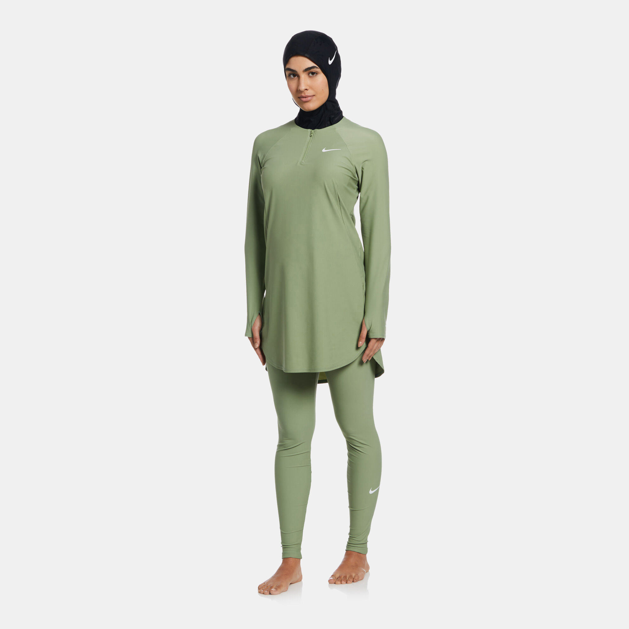 Buy Nike Swim Women s Victory Full Coverage Solid Swimming Tunic