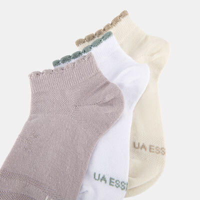 Under Armour Essential Ankle Socks (3 Pairs) Grey Under Armour Essential Ankle Socks (3 Pairs) Grey