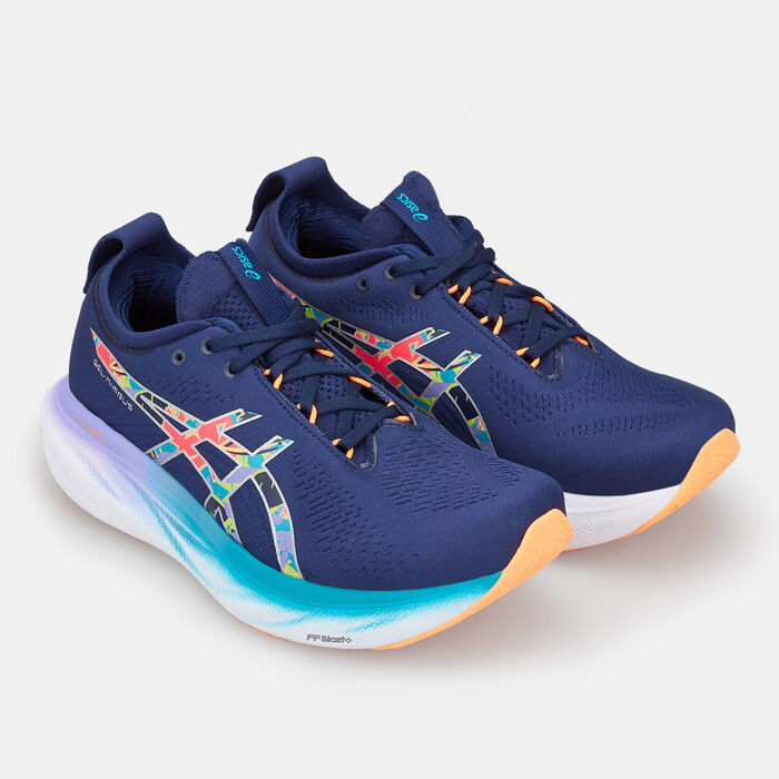 ASICS Women's GEL-NIMBUS® 25 LITE-SHOW™ Shoe Blue ASICS Women's GEL-NIMBUS® 25 LITE-SHOW™ Shoe Blue image number 1
