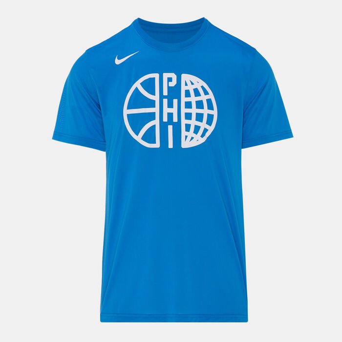 Nike Men's NBA Philadelphia 76ers T-Shirt Blue Nike Men's NBA Philadelphia 76ers T-Shirt Blue image number 0