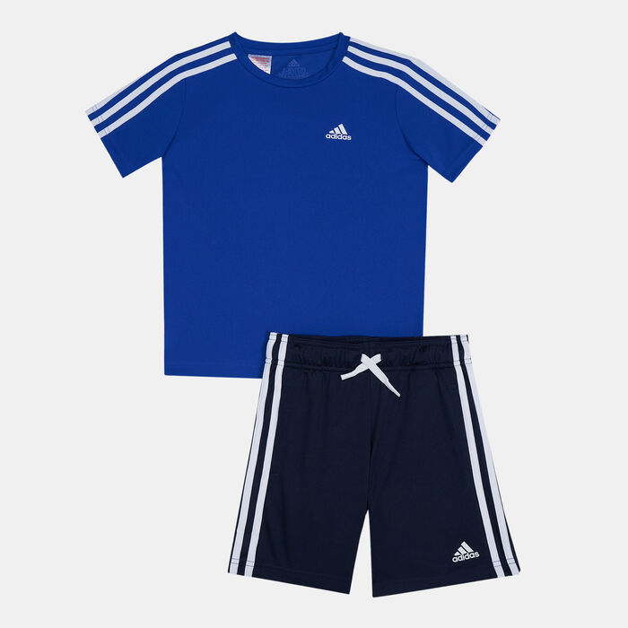 adidas Kids' Designed 2 Move T-Shirt and Shorts Set Blue adidas Kids' Designed 2 Move T-Shirt and Shorts Set Blue image number 0