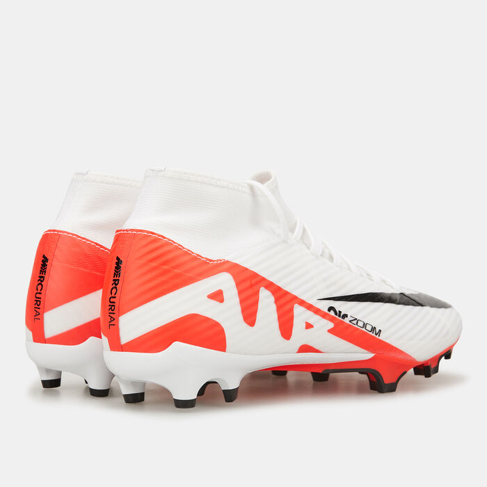 Nike Men's Zoom Mercurial Superfly 9 Academy Multi-Ground Football Shoe White image number 3