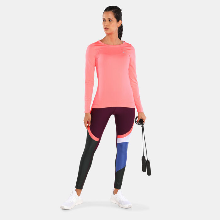 Women's HeatGear® Armour Long Sleeve Top Women's HeatGear® Armour Long Sleeve Top image number 2