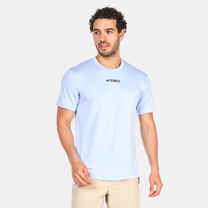adidas Men's Terrex Multi T-Shirt Blue adidas Men's Terrex Multi T-Shirt Blue image number 0