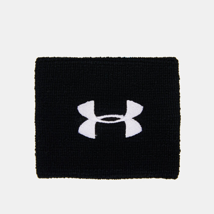 Under Armour Men's Performance Wristbands (2 Pack) Black image number 0