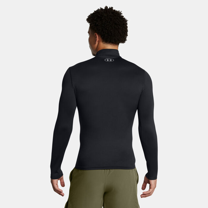 Under Armour Men's ColdGear Elite Mock Training Top Black Under Armour Men's ColdGear Elite Mock Training Top Black image number 1