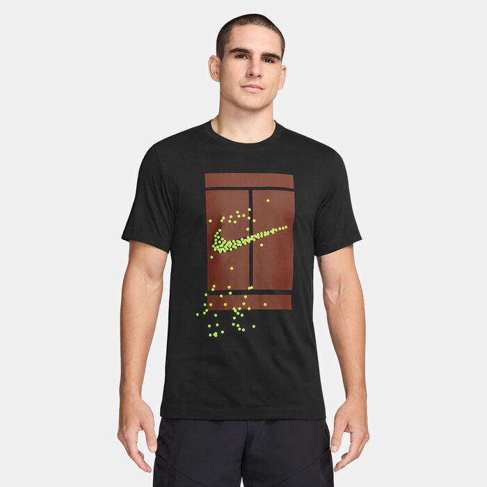Nike Men's Court Tennis Graphic T-Shirt Black Nike Men's Court Tennis Graphic T-Shirt Black image number 0