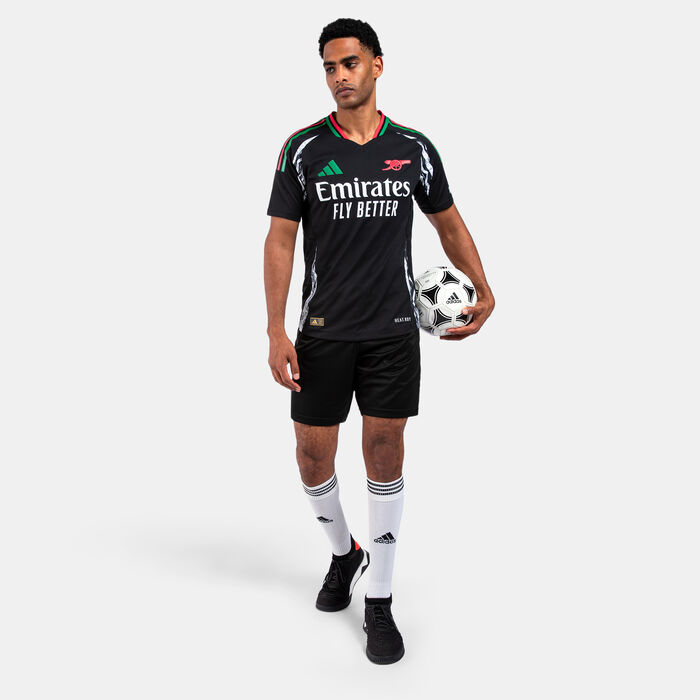 adidas Men's Arsenal 24/25 Authentic Away Football Jersey Black adidas Men's Arsenal 24/25 Authentic Away Football Jersey Black image number 2