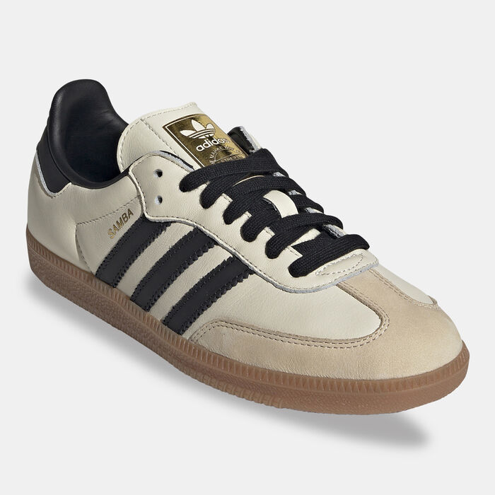 adidas Originals Women's Samba OG Shoes Beige adidas Originals Women's Samba OG Shoes Beige image number 1