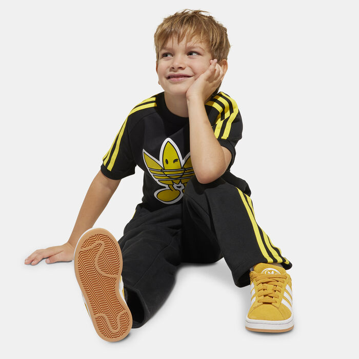 adidas Originals Kids' x Smiley World T-Shirt Black adidas Originals Kids' x Smiley World T-Shirt Black image number 2
