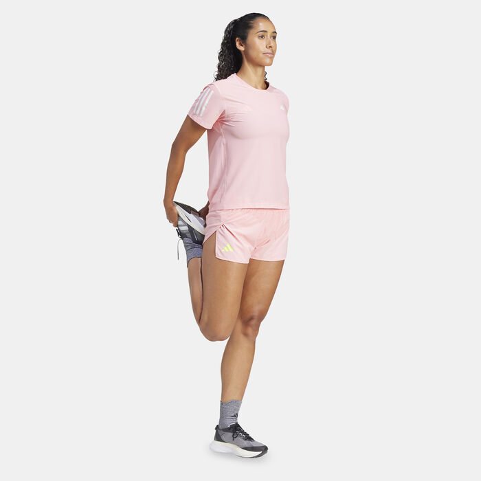 adidas Women's Own The Run T-Shirt Pink adidas Women's Own The Run T-Shirt Pink image number 2