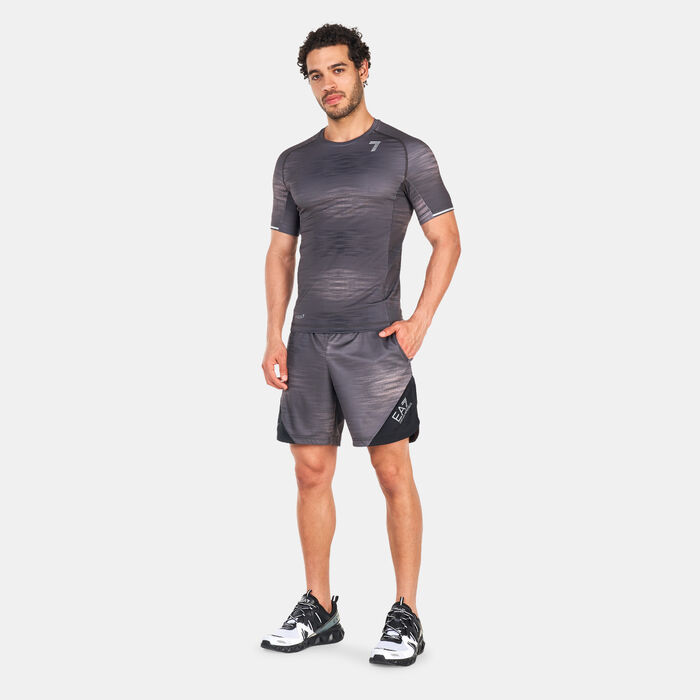 EA7 Emporio Armani Men's Graphic Vigor7 T-Shirt Black EA7 Emporio Armani Men's Graphic Vigor7 T-Shirt Black image number 2