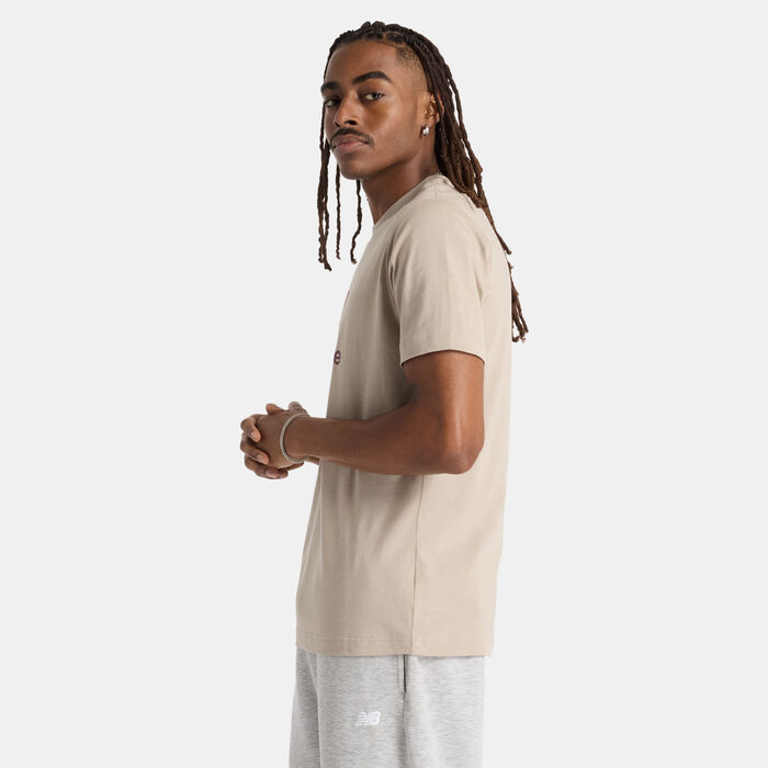 New Balance Men's Sport Essentials Gradient Logo T-Shirt Beige New Balance Men's Sport Essentials Gradient Logo T-Shirt Beige image number 2