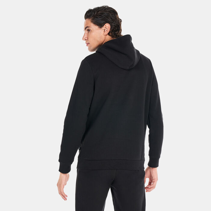 PUMA Men's Essentials+ Big Logo Hoodie Black PUMA Men's Essentials+ Big Logo Hoodie Black image number 1
