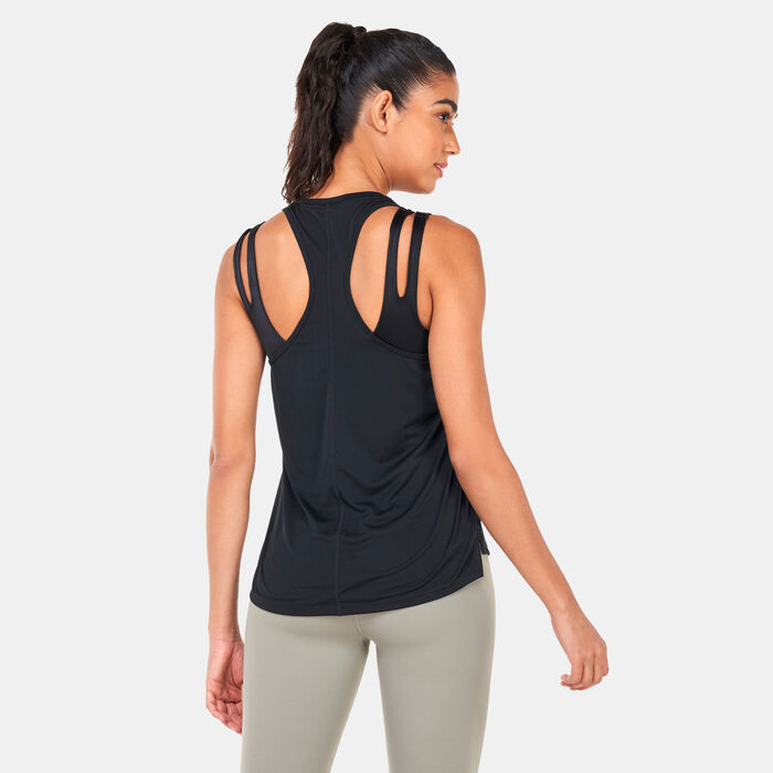 Nike Women's Swoosh Run Tank Top Black image number 1