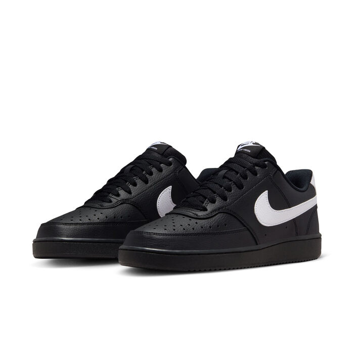 Nike Men's Court Vision Low Shoes Black Nike Men's Court Vision Low Shoes Black image number 1