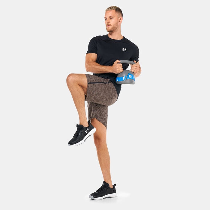 Under Armour Men's HeatGear® Armour Fitted T-Shirt Black Under Armour Men's HeatGear® Armour Fitted T-Shirt Black image number 2
