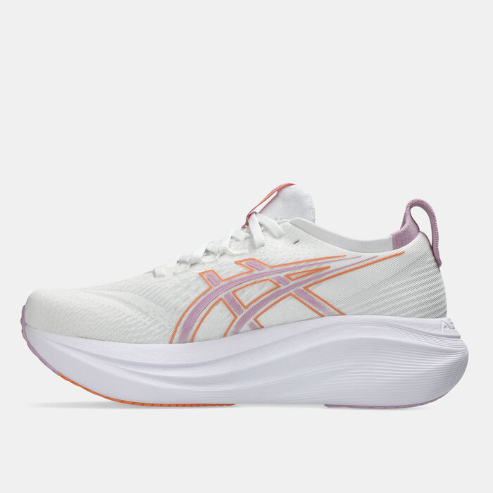 ASICS Women's GEL-NIMBUS 27 Running Shoes White ASICS Women's GEL-NIMBUS 27 Running Shoes White image number 3