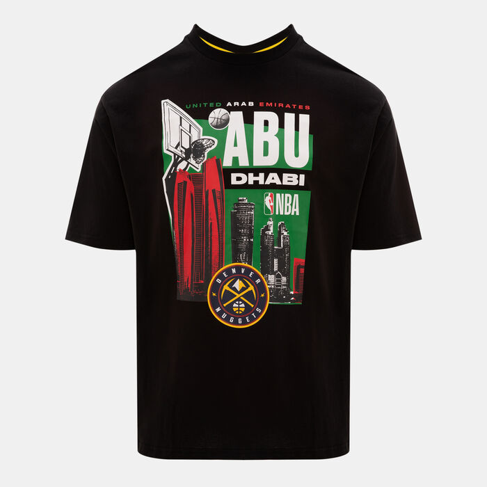 New Era Men's NBA Denver Nuggets Abu Dhabi Games 2024 Skyline T-Shirt Black New Era Men's NBA Denver Nuggets Abu Dhabi Games 2024 Skyline T-Shirt Black image number 0