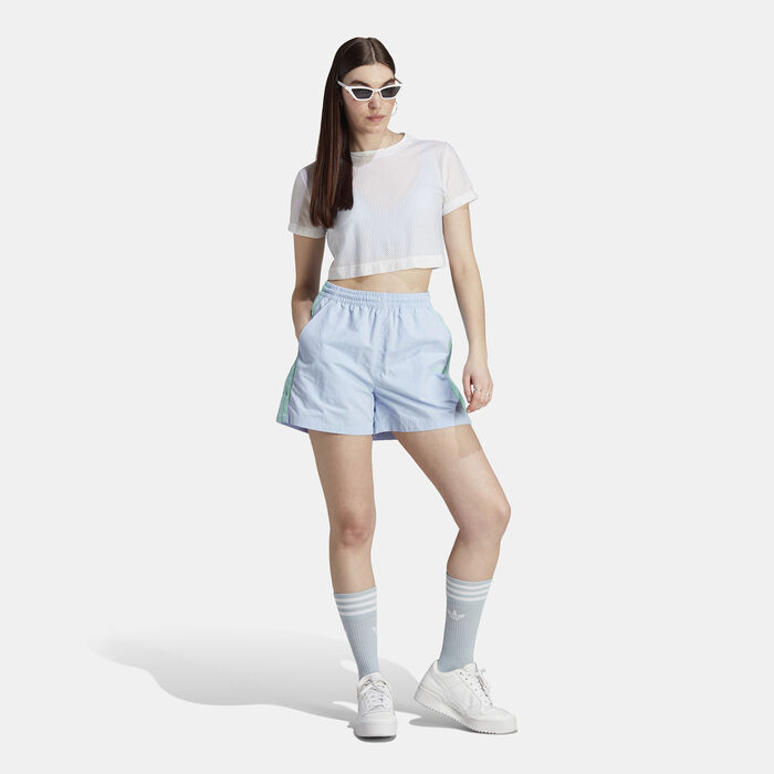 adidas Originals Women's Shorts Blue adidas Originals Women's Shorts Blue image number 2